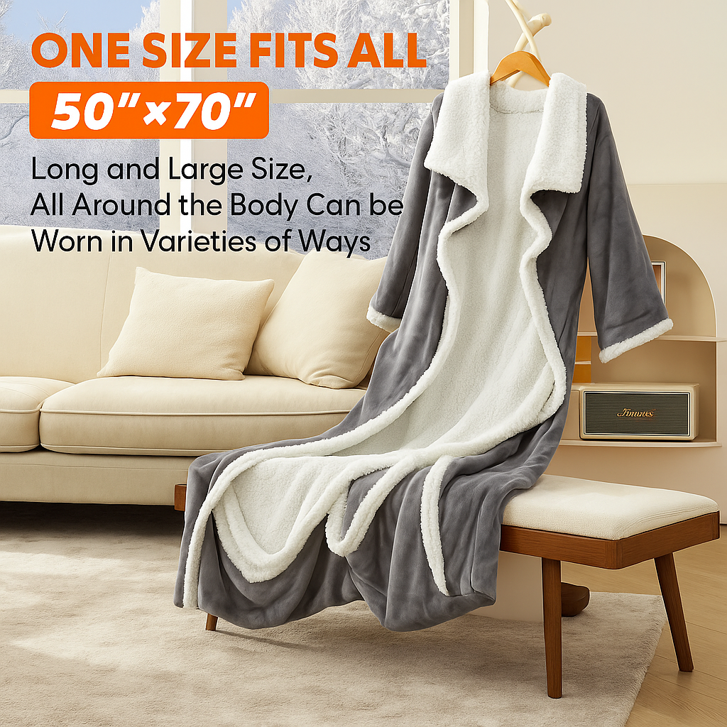 VylaCozy™ Heated Hoodie Blanket